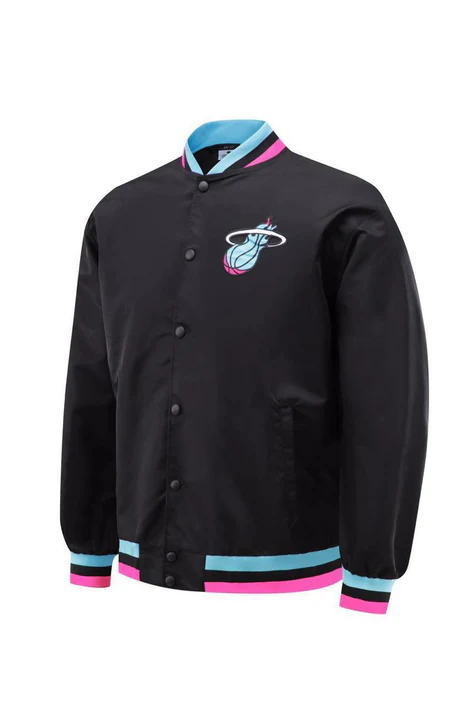 Miami Heats Bomber Jacket - Black